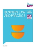 Cover: SQE - Business Law and Practice 4e - The University of Law Publishing Limited