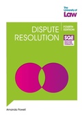 Cover: SQE - Dispute Resolution 4e - The University of Law Publishing Limited