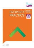 Cover: SQE - Property Practice 4e - The University of Law Publishing Limited