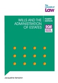 Cover: SQE - Wills and the Administration of Estates 4e - The University of Law Publishing Limited