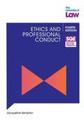 Cover: SQE - Ethics and Professional Conduct 4e - The University of Law Publishing Limited