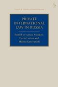 Abbildung von: Private International Law in Russia - Hart Publishing