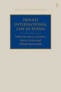 Abbildung von: Private International Law in Russia - Hart Publishing
