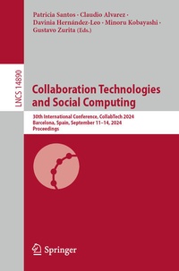Enlarge image Cover: Collaboration Technologies and Social Computing - Springer