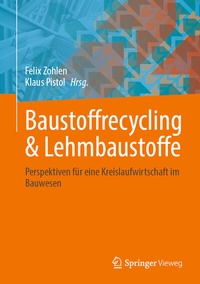 Abbildung von: Baustoffrecycling & Lehmbaustoffe - Springer Vieweg
