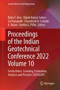 Cover: Proceedings of the Indian Geotechnical Conference 2022 Volume 10 - Springer