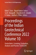 Cover: Proceedings of the Indian Geotechnical Conference 2022 Volume 10 - Springer