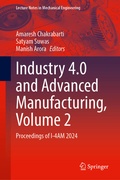 Cover: Industry 4.0 and Advanced Manufacturing, Volume 2 - Springer