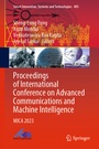Cover: Proceedings of International Conference on Advanced Communications and Machine Intelligence - Springer