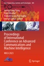 Cover: Proceedings of International Conference on Advanced Communications and Machine Intelligence - Springer