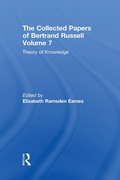 Cover: The Collected Papers of Bertrand Russell, Volume 7 - Routledge