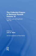 Bild: The Collected Papers of Bertrand Russell, Volume 10 - Routledge