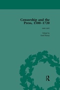 Cover: Censorship and the Press, 1580-1720, Volume 3 - Routledge