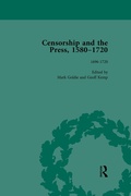 Cover: Censorship and the Press, 1580-1720, Volume 4 - Routledge