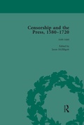 Cover: Censorship and the Press, 1580-1720, Volume 2 - Routledge