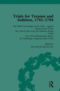 Cover: Trials for Treason and Sedition, 1792-1794, Part I Vol 1 - Routledge