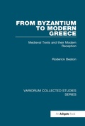 Cover: From Byzantium to Modern Greece - Routledge