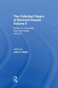Enlarge image Cover: The Collected Papers of Bertrand Russell, Volume 9 - Routledge