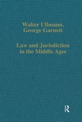 Cover: Law and Jurisdiction in the Middle Ages - Routledge