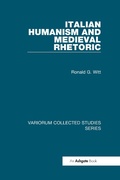 Cover: Italian Humanism and Medieval Rhetoric - Routledge