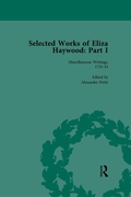 Cover: Selected Works of Eliza Haywood, Part I Vol 1 - Routledge