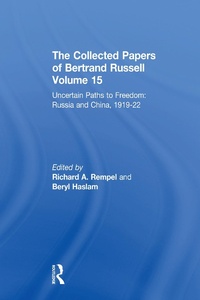 Enlarge image Cover: The Collected Papers of Bertrand Russell, Volume 15 - Routledge