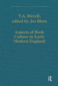 Cover: Aspects of Book Culture in Early Modern England - Routledge
