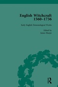 Cover: English Witchcraft, 1560-1736, vol 1 - Routledge
