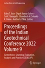 Cover: Proceedings of the Indian Geotechnical Conference 2022 Volume 9 - Springer
