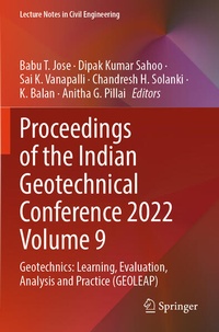 Enlarge image Cover: Proceedings of the Indian Geotechnical Conference 2022 Volume 9 - Springer