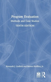 Enlarge image Cover: Program Evaluation - Routledge