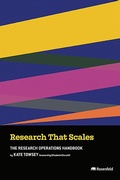 Cover: Research That Scales - Rosenfeld Media