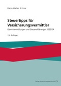 Cover: Steuertipps f&uuml;r Versicherungsvermittler - VVW Verlag Versicherungswirtschaft