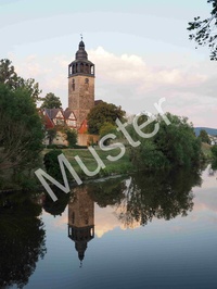Abbildung von: Ansichtskarte Bad Sooden-Allendorf: Abendstimmung an der Werra - Frühauf, Buchhandlung, Inh. Wolfgang Frühauf e.K.