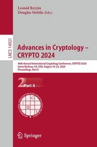 Bild vergrößern Bild: Advances in Cryptology - CRYPTO 2024 - Springer