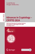 Cover: Advances in Cryptology - CRYPTO 2024 - Springer