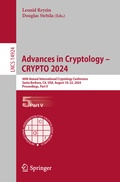 Cover: Advances in Cryptology - CRYPTO 2024 - Springer