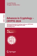 Cover: Advances in Cryptology - CRYPTO 2024 - Springer