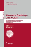 Cover: Advances in Cryptology - CRYPTO 2024 - Springer