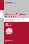 Cover: Advances in Cryptology - CRYPTO 2024 - Springer