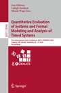 Cover: Quantitative Evaluation of Systems and Formal Modeling and Analysis of Timed Systems - Springer