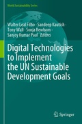 Cover: Digital Technologies to Implement the UN Sustainable Development Goals - Springer