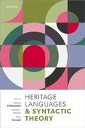 Cover: Heritage Languages and Syntactic Theory - Oxford University Press