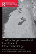 Cover: The Routledge International Handbook of Ethnomethodology - Routledge