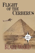 Cover: Flight of the Cerberus (The Airpirates of Cyrenaica, #1) - Knotted Road Press