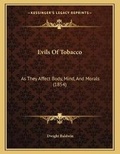Cover: Evils Of Tobacco - Kessinger Publishing