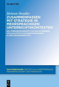 Abbildung von: Zusammenfassen mit Strategie in mehrsprachigen Unterrichtskontexten - De Gruyter