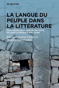 Abbildung von: La langue du peuple dans la littérature - De Gruyter