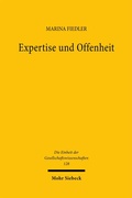 Cover: Expertise und Offenheit - Mohr Siebeck