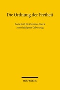 Abbildung von: Die Ordnung der Freiheit - Mohr Siebeck